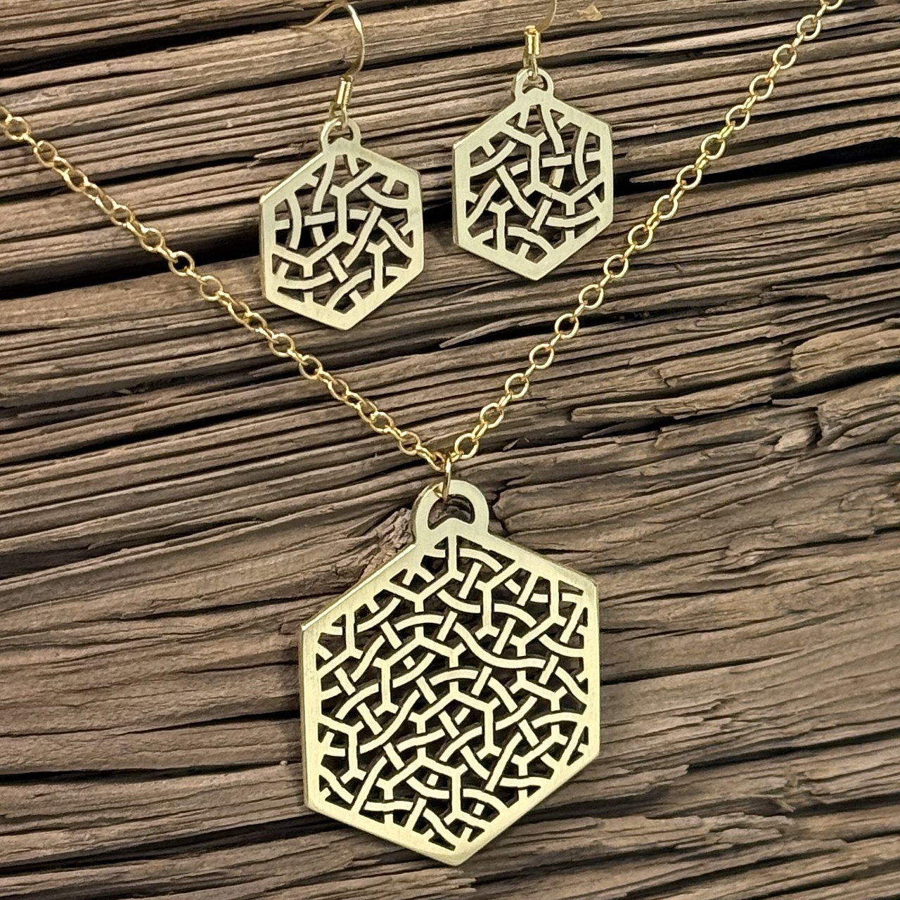 Honeycomb Vines Woven Set