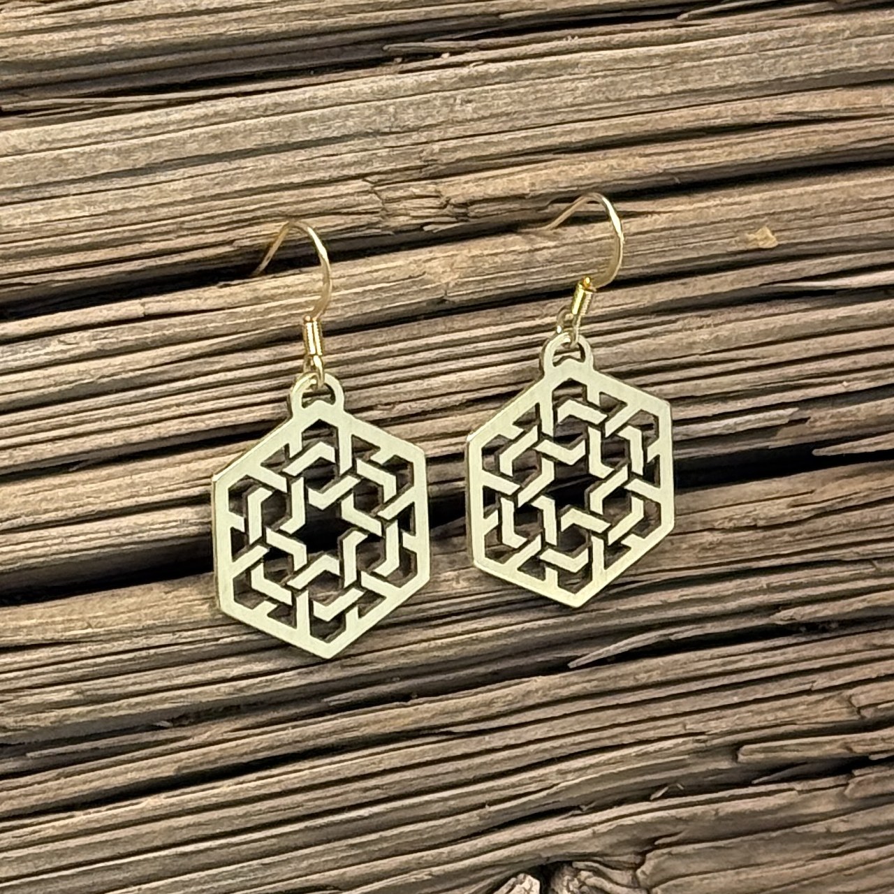 Star Lattice Woven Earrings